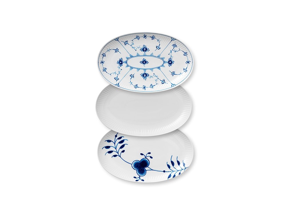 Royal Copenhagen Asiet mix 23 cm - 3 stk.