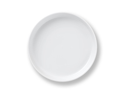 Royal Copenhagen Hvid Riflet ovnfast fad, 27 cm
