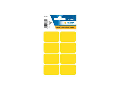 Etiket Herma 26x40mm gul 40 stk