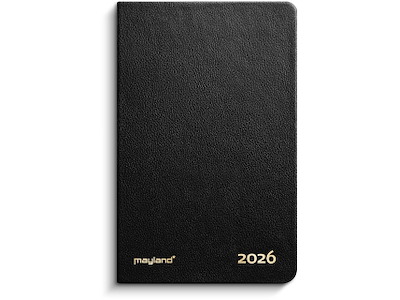Lommekalender uge sort kunstskind indbundet 2026