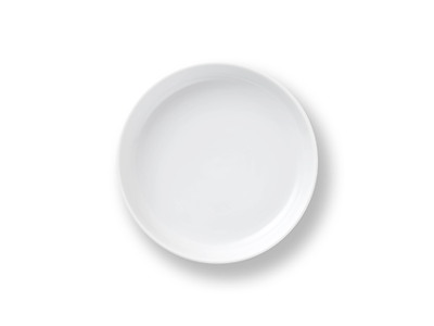 Royal Copenhagen Hvid Riflet ovnfast fad 18,5 cm
