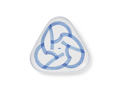 Royal Copenhagen Motif trekantet fad, 23 cm