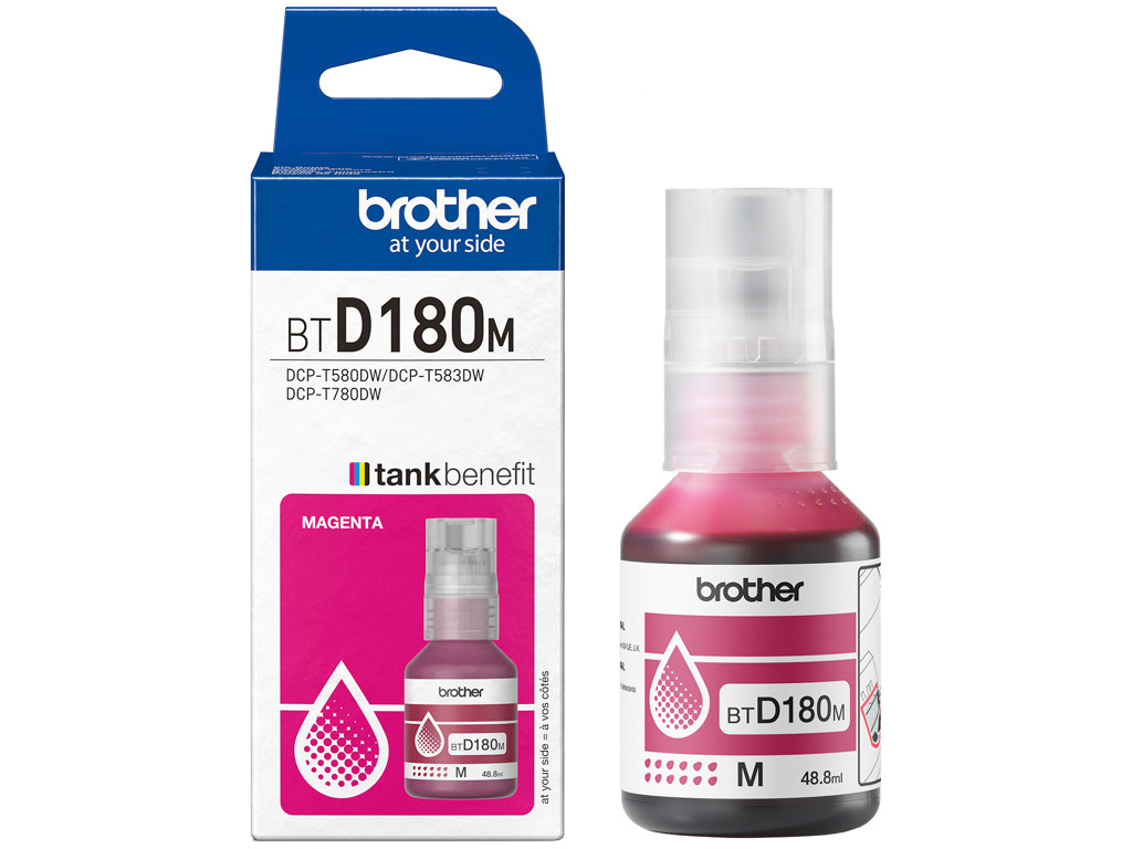 Brother blæk BTD180M magenta, 5000 sider