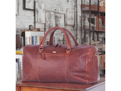 Bon Gout Columbia Weekendtaske - Cognac
