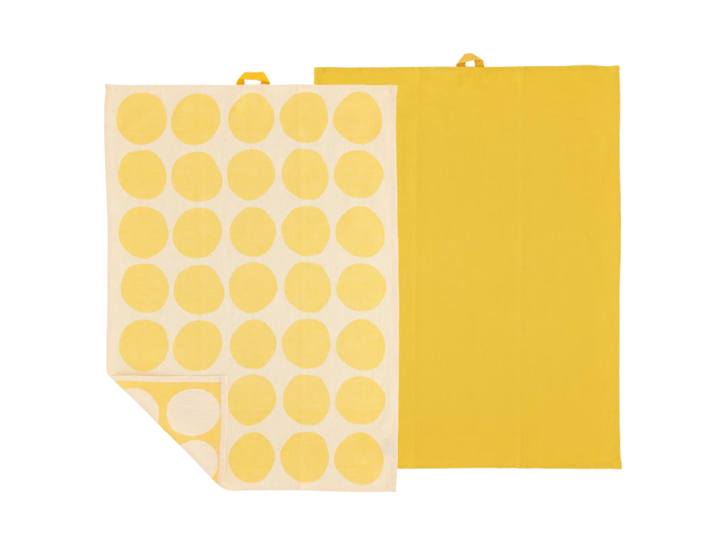 Södahl Viskestykker 50 x 70 cm 2 stk i yellow, Bubbles