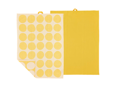 Södahl Viskestykker 50 x 70 cm 2 stk i yellow, Bubbles