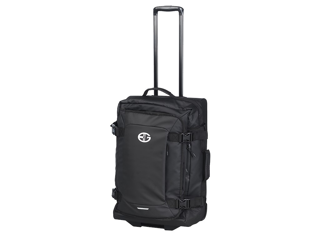 Bon Gout Large duffelbag i polyrattan - Sort