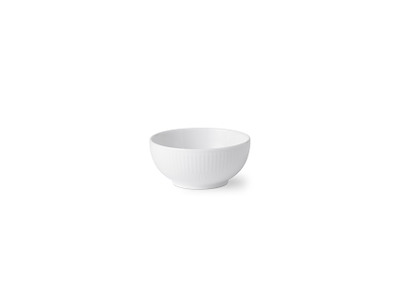 Royal Copenhagen Hvid Riflet skål 10,5 cm