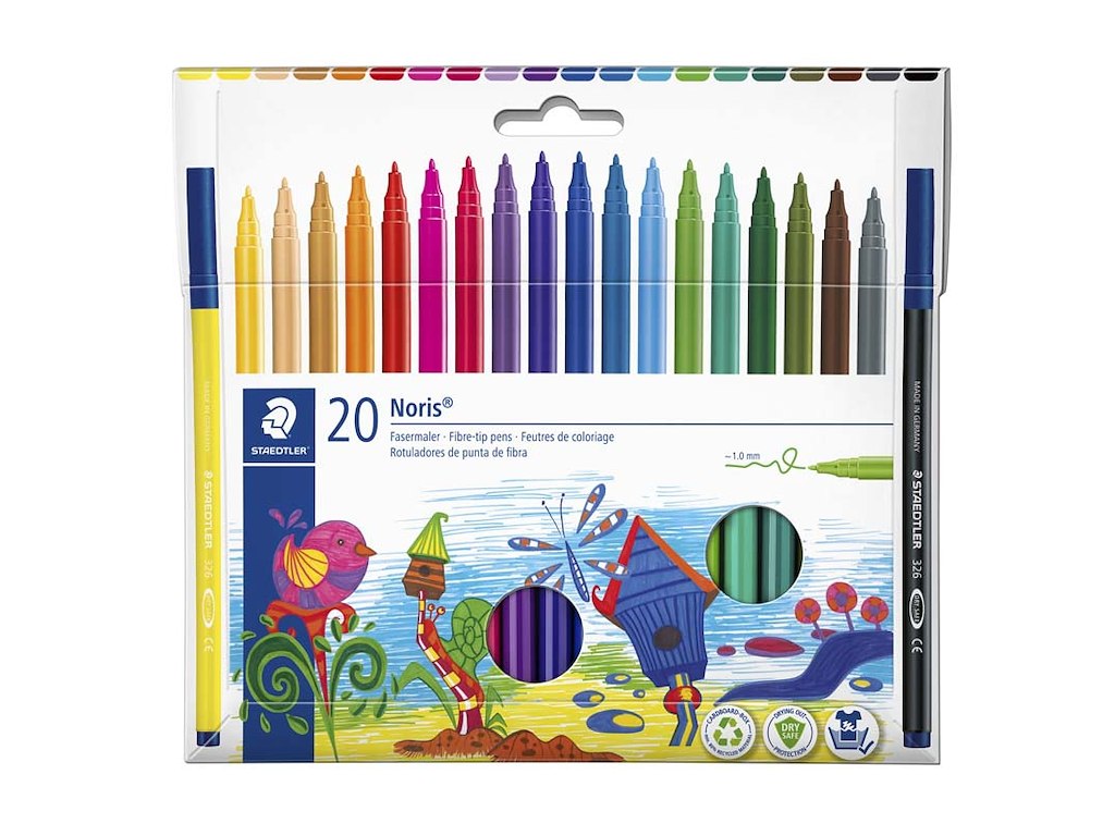 Tusser Noris Club 1,0 mm, 20 ass. farver