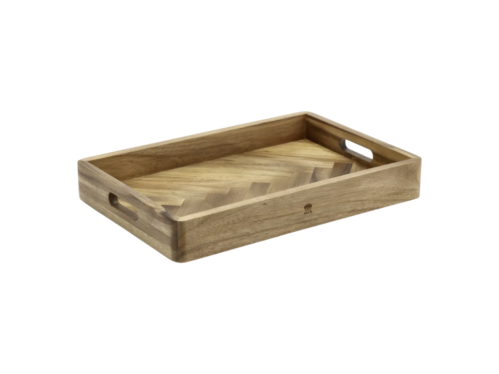 HOLM Serveringsbakke m. sildeben 45,7 x x30,5 x 6,3 cm i FSC certificeret akacietræ