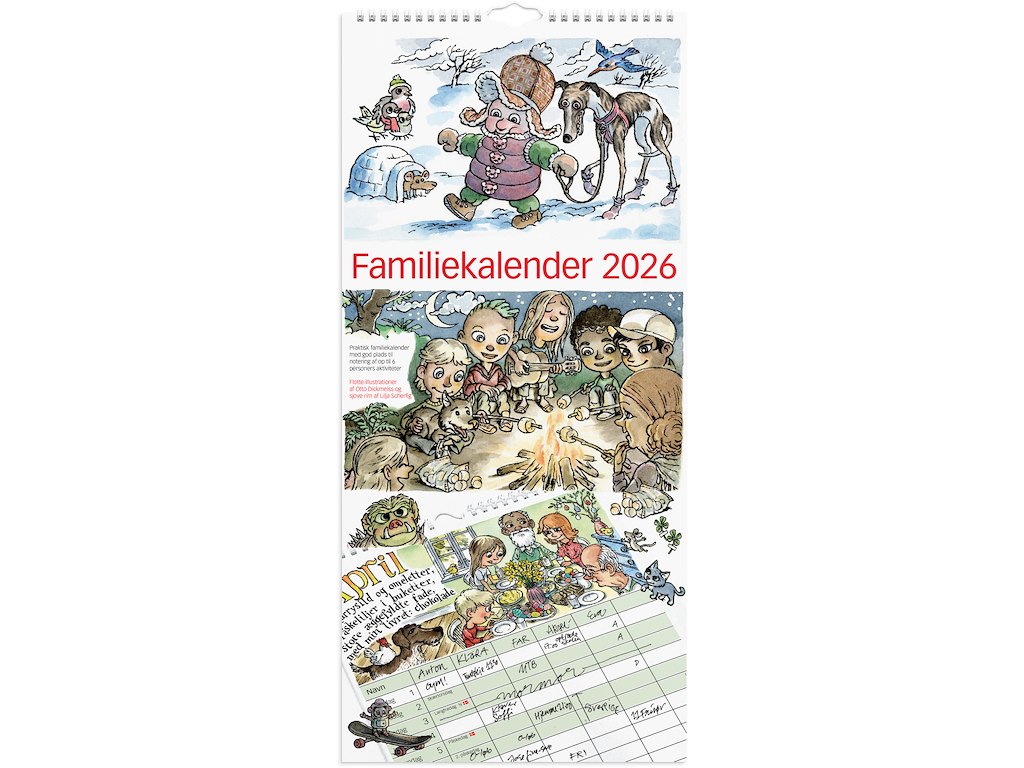 Familiekalender Otto Dickmeiss & Lilja Scherfig 2026