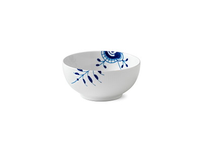 Royal Copenhagen Blå Mega Riflet skål 18 cm
