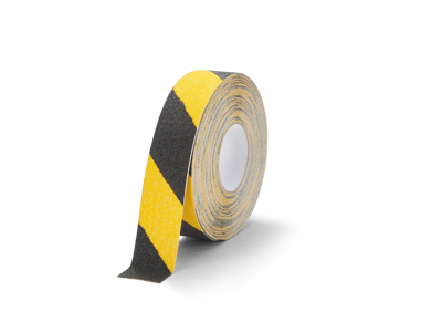 Skridsikker tape Duraline GRIP+ color 50mm sort/gul