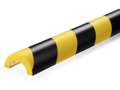 Rørbeskyttelsesprofil Durable P30 1m sort/gul
