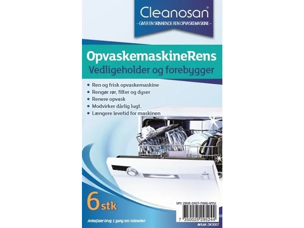 Opvaskemaskine rens Cleanline, 6 stk