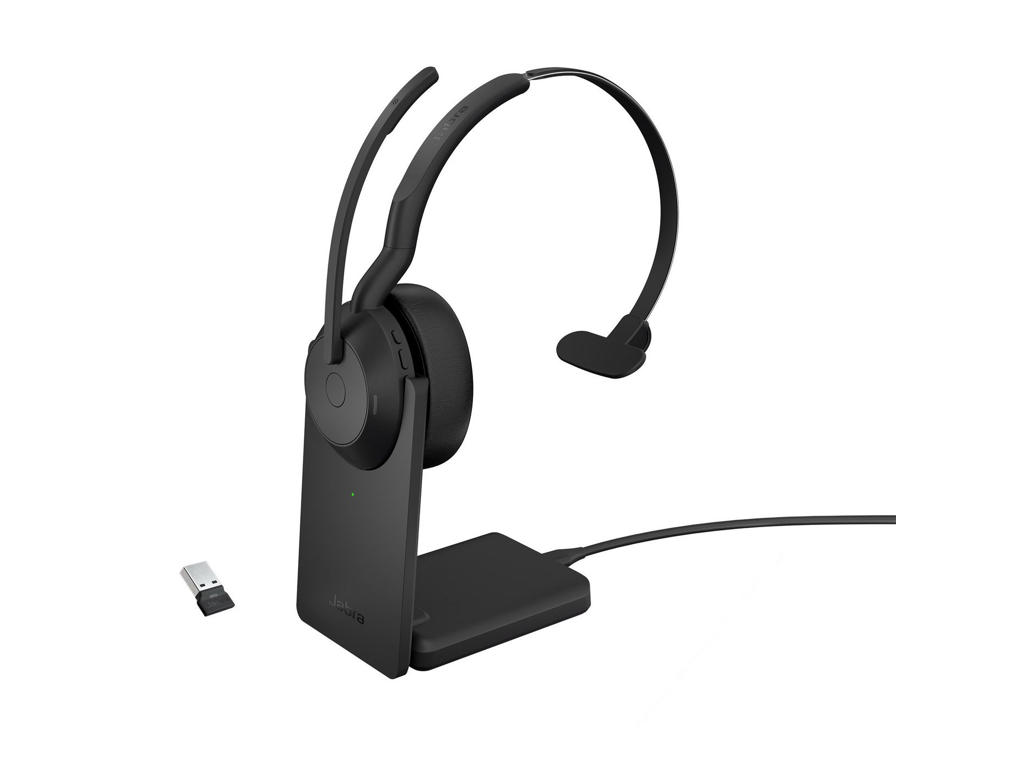 Jabra Evolve2 55 Link380a UC Mono med laderstander