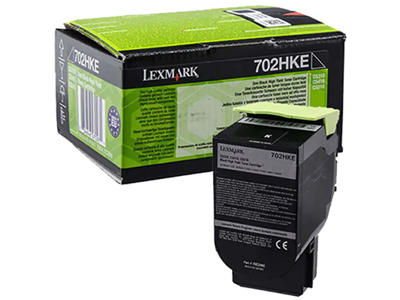 Lexmark toner 702H 70C2HKE sort
