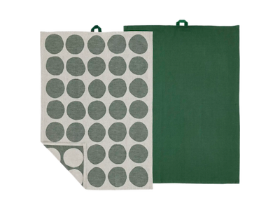 Södahl Viskestykker 50 x 70 cm 2 stk i pine green, Bubbles