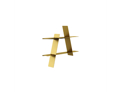 Andersen A-Shelf medium, Messing - 52x9x46 cm