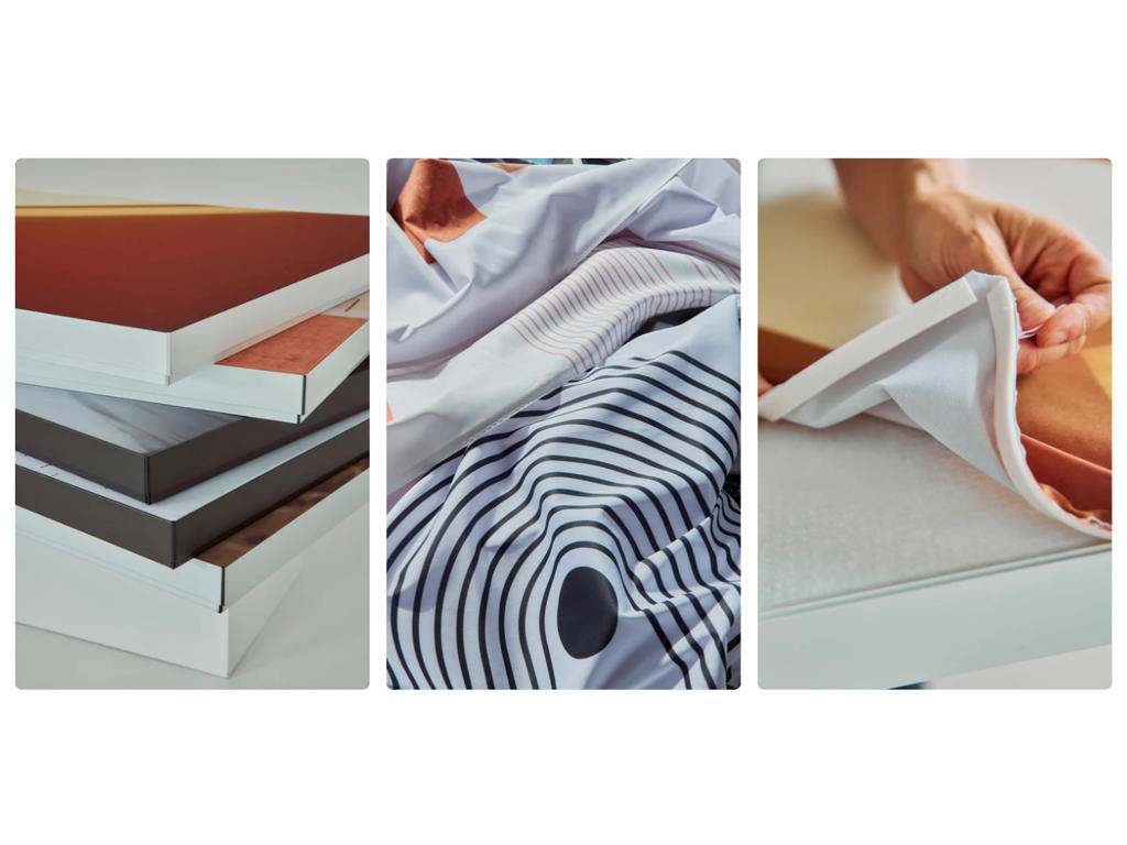 Akustikbillede 800 x 800 mm, aluminium kant