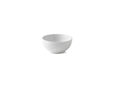 Royal Copenhagen Hvid Riflet skål 13 cm
