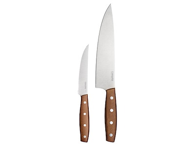 Fiskars Folkens knivsæt - Tomatkniv på 12 cm og Kokkekniv på 20 cm