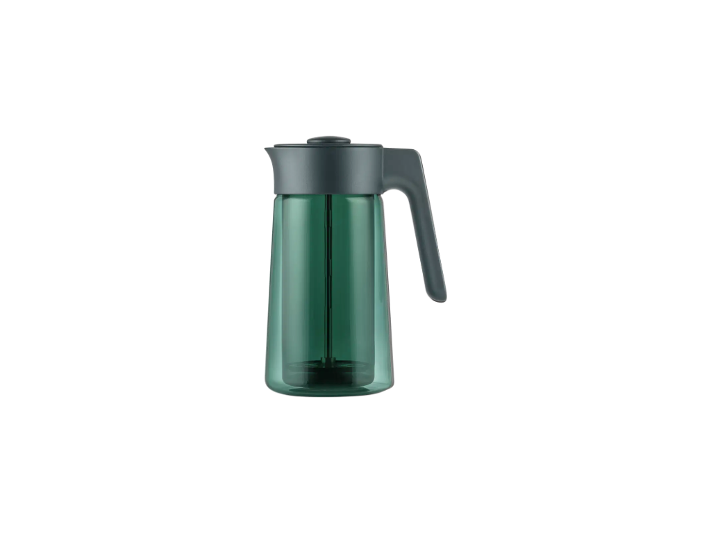 Jacob Jensen Stempelkande i dobbeltvægget borosilikatglas 1 liter i green 