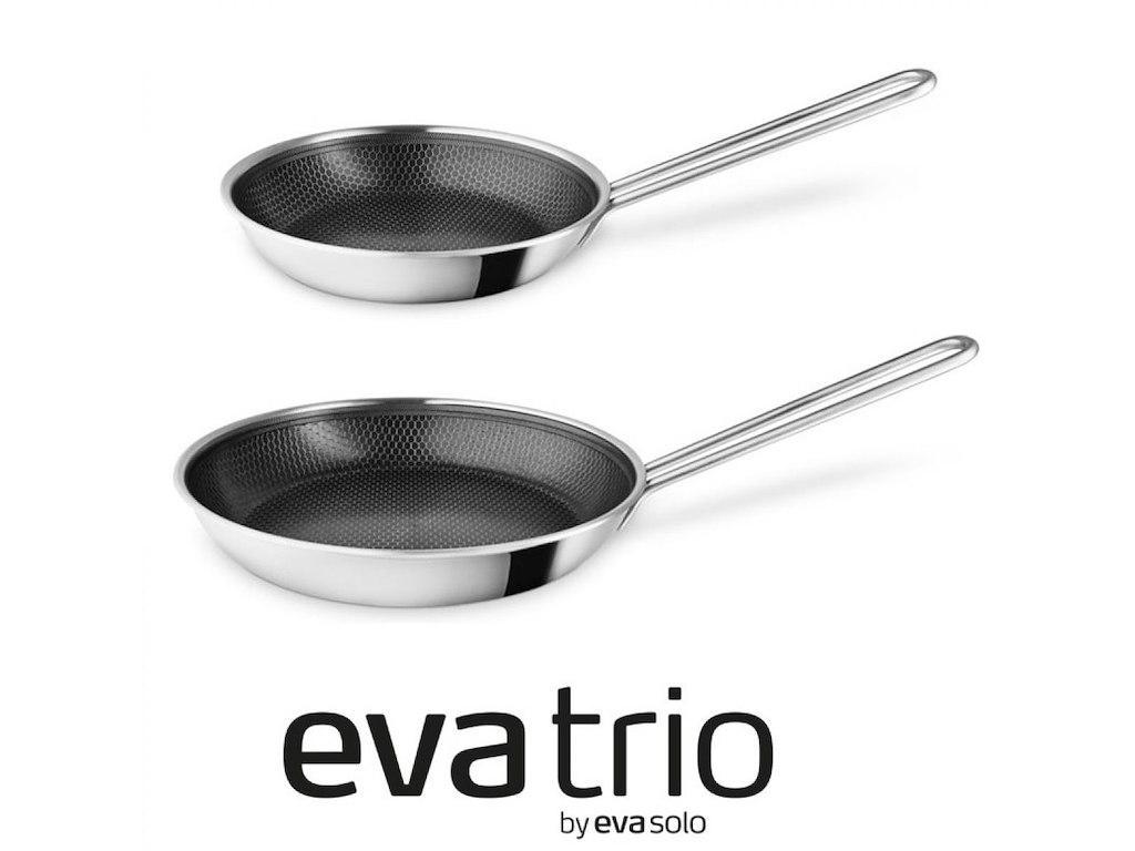 Eva Trio Multi stegepander med Mosaic keramisk Slip-Let belægning - 24 & 28 cm
