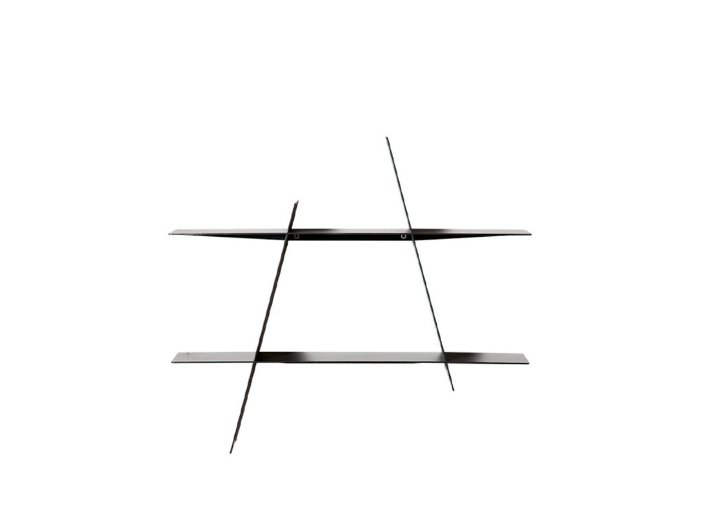 Andersen A-Shelf medium, sort stål - 52x9x46 cm