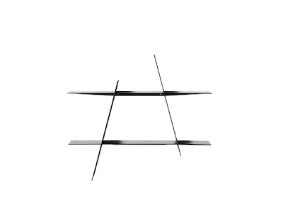 Andersen A-Shelf medium, sort stål - 52x9x46 cm