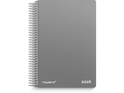 Dagkalender mørkegrå PP-plast 2026