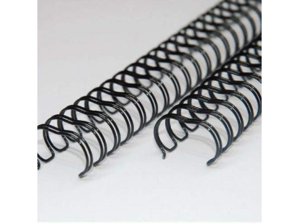 Metal wire 14,3 mm sort A4, 3:1, 34 loops, 50  stk.