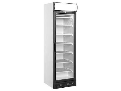 Displayfryseskab 270 ltr. Hvid m/lystop
