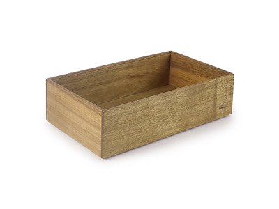 Buffetboks Melamin Trælook 2/4GN 8,5cm 
