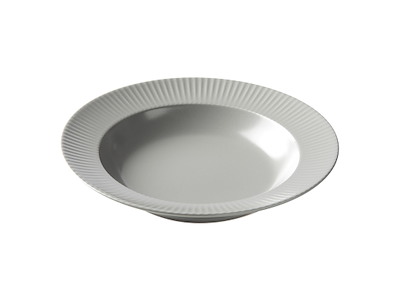 Tallerken dyb Ø23 cm Groovy Grå