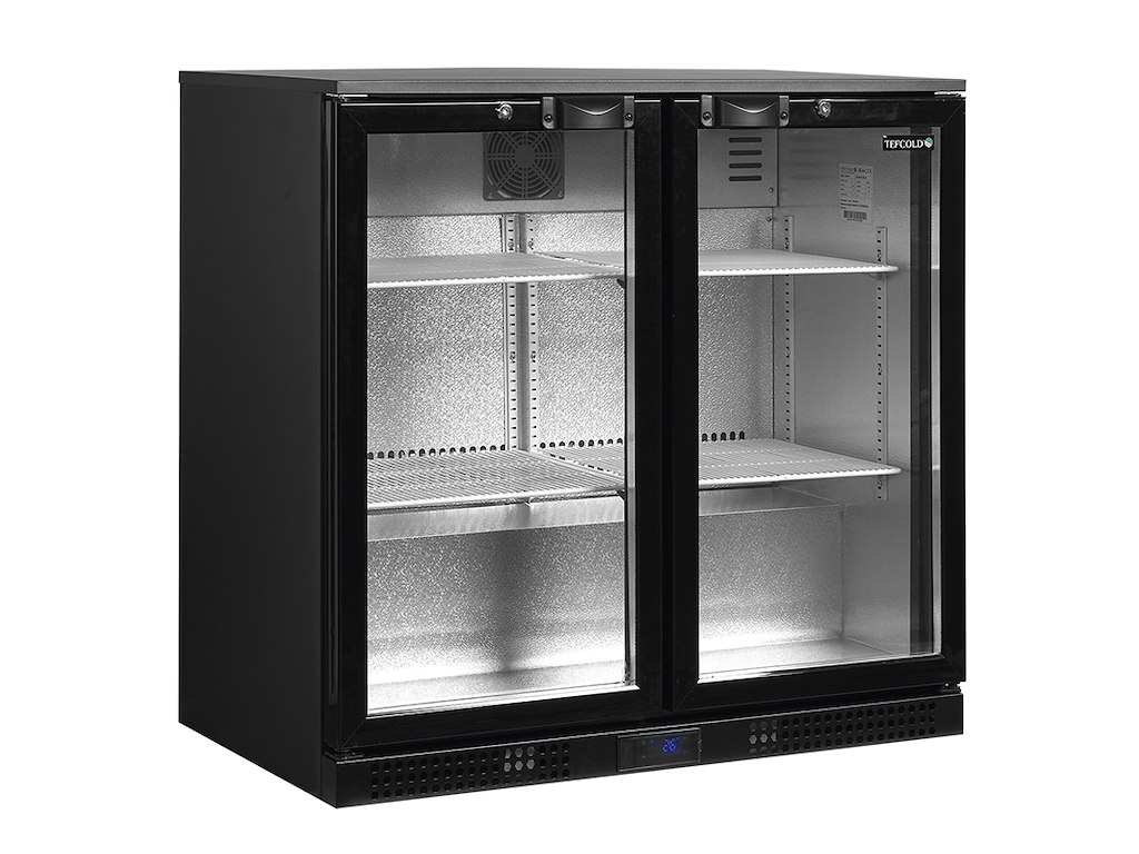 Backbar 2 låger Sort 182ltr 