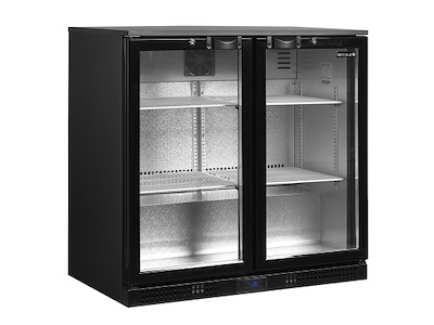Backbar 2 låger Sort 182ltr 