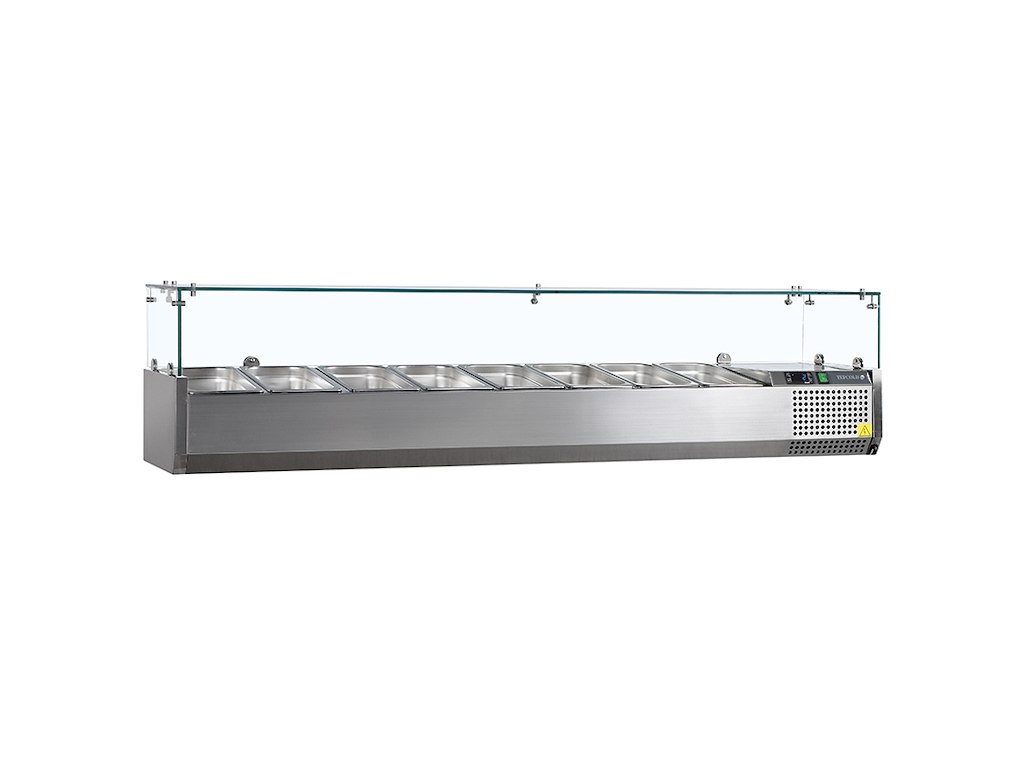 Køleopsats GN1/4 x8stk m/glas top