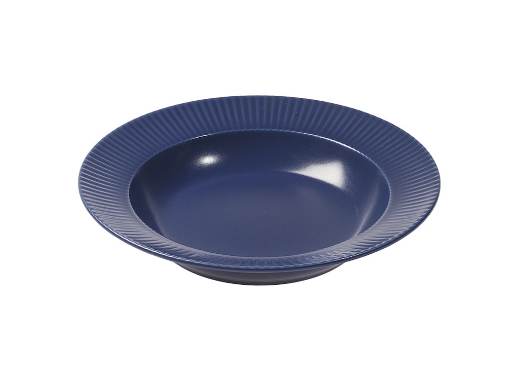 Tallerken dyb Ø23 cm Groovy Blå