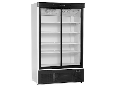 Displaykøleskab 660ltr Hvid 2 døre 2-10C