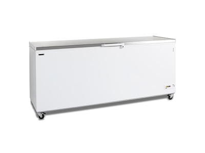 Kummefryser 593 ltr Hvid/RF m/hjul og lå