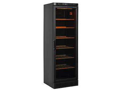 Vinkøleskab 350 ltr. Sort 1-18C