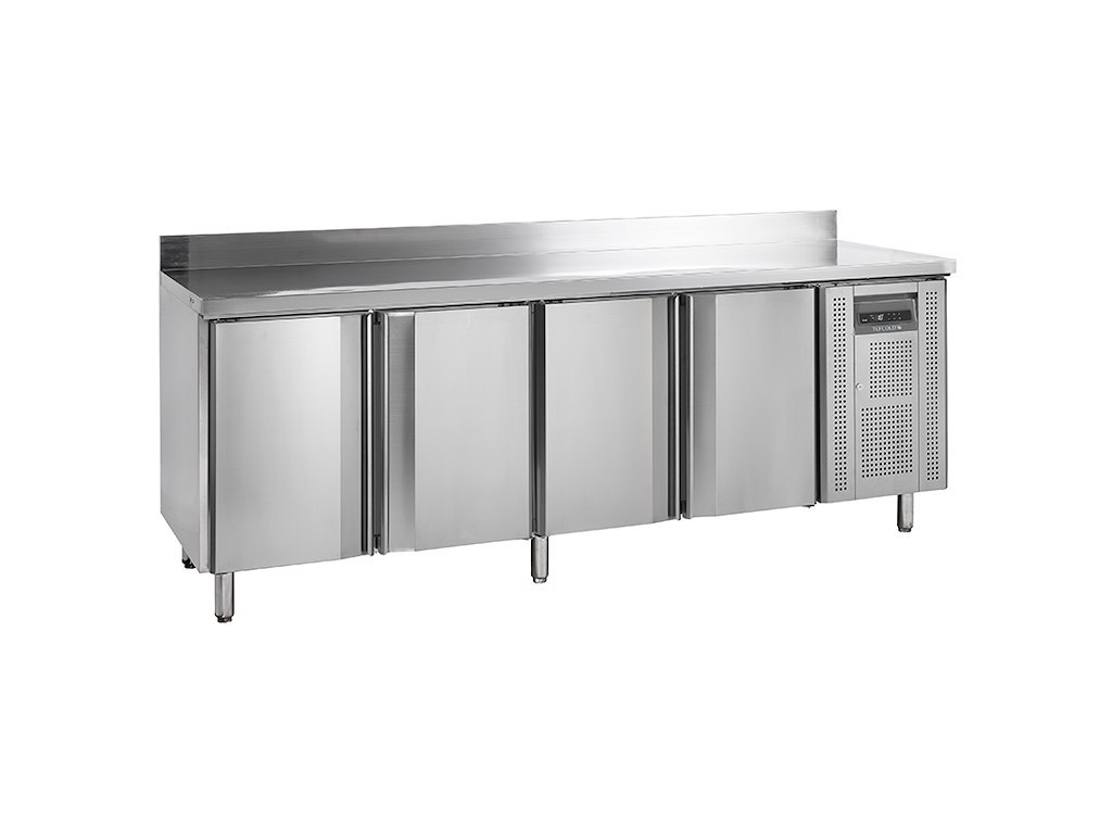 Frysedisk 4 låger m/bagkant GN1/1