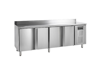 Frysedisk 4 låger m/bagkant GN1/1