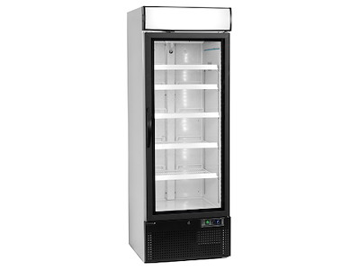 Displaykøleskab 412ltr Hvid m/lystop 2-8