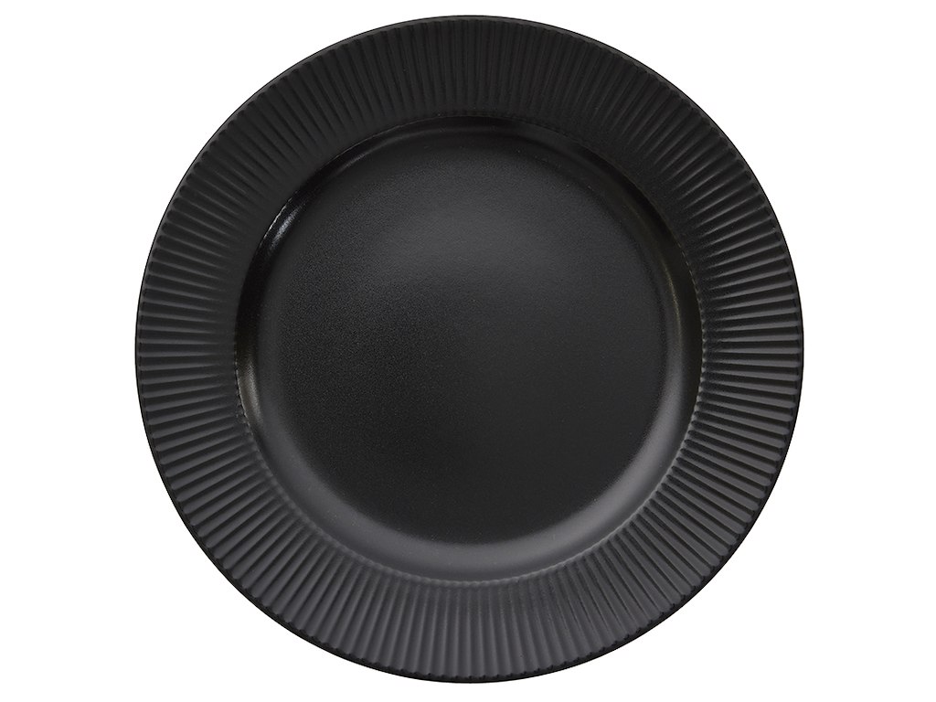 Tallerken Ø27 cm Groovy Sort