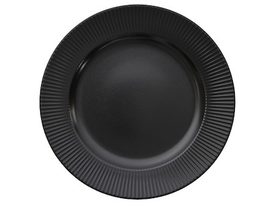 Tallerken Ø27 cm Groovy Sort