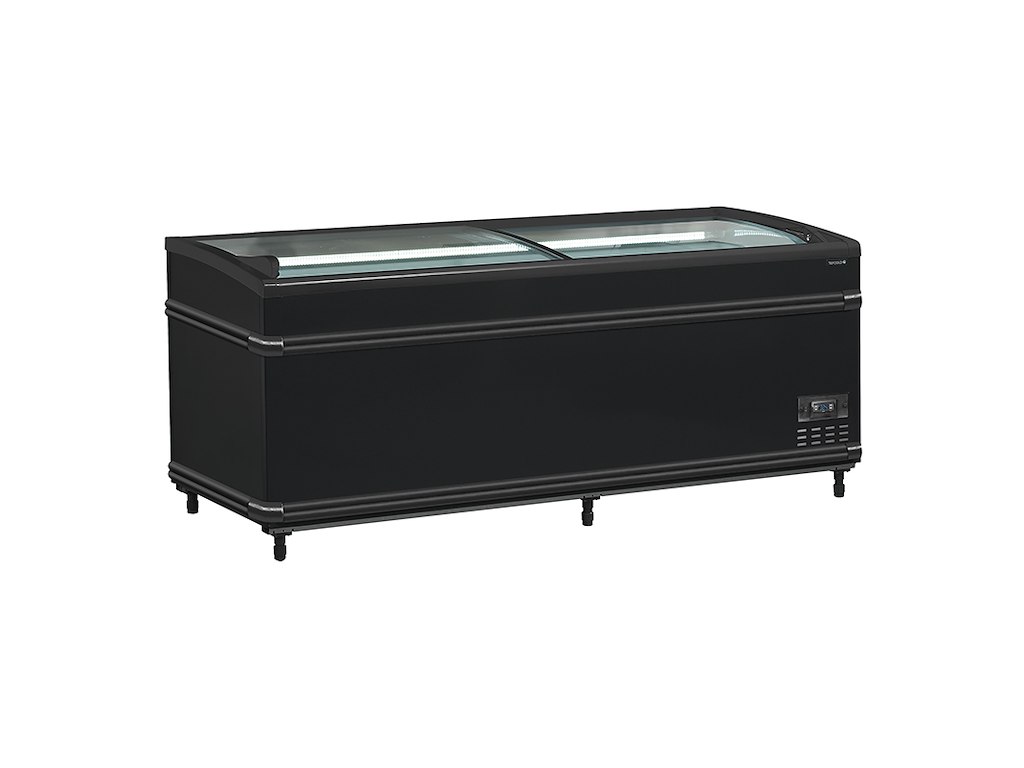 Kummefryser/køler Display 500ltr Sort