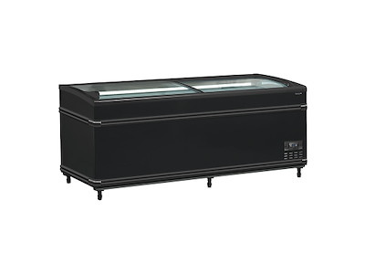 Kummefryser/køler Display 500ltr Sort