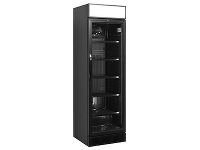 Displaykøleskab 345ltr Sort m/lystop 2-1